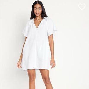 Old Navy White Gauze Dress - Small - New With Tags